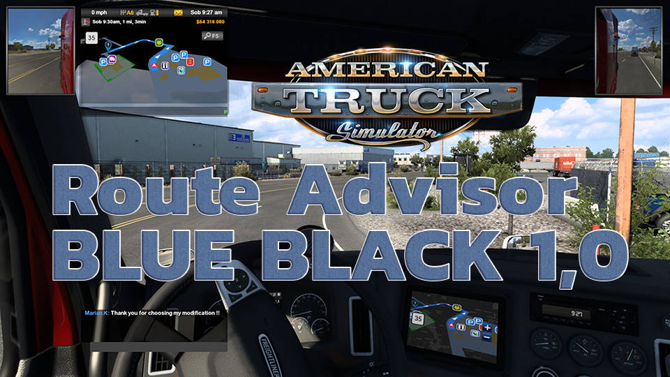 Route Advisor BLUE BLACK